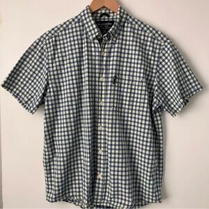 Abercrombie Vintage Cotton Shirt Button Down Collar Short Sleeves XL